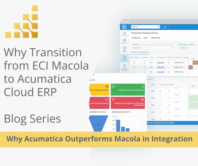  Acumatica Outperforms Macola in Integration  