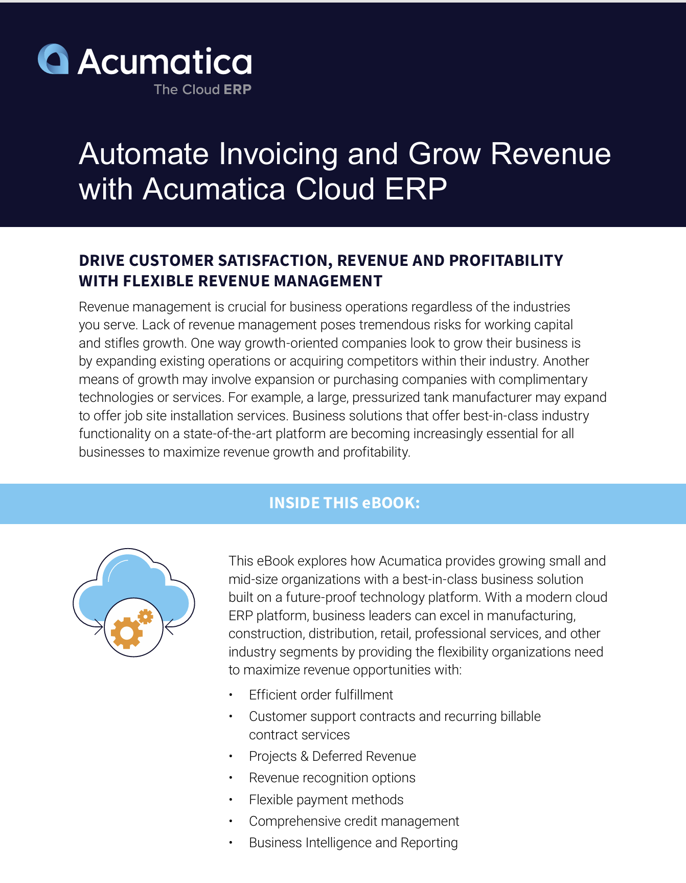 Automate Invoicing and Grow Revenue with Acumatica Cloud ERP